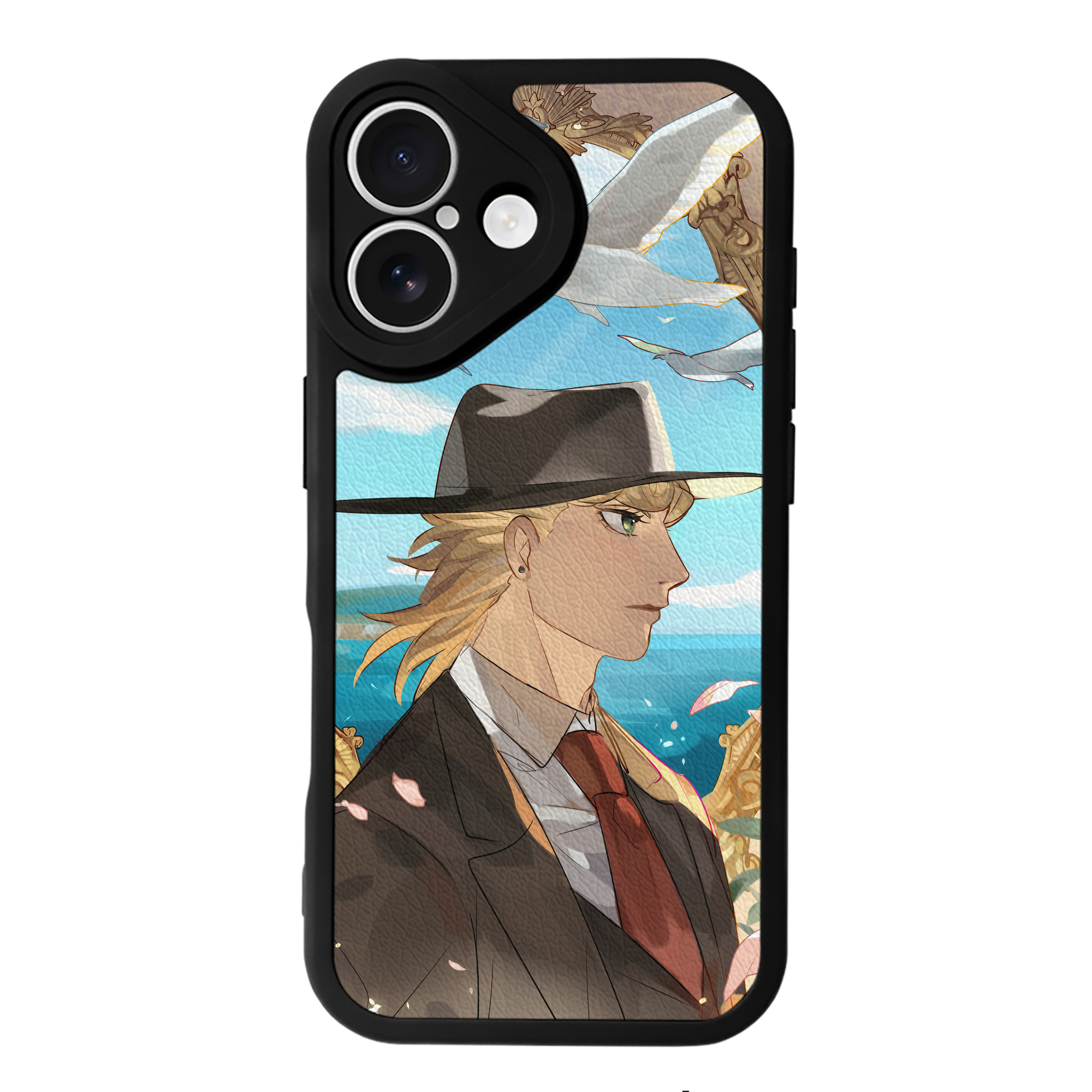 （画像用） ジョジョの奇妙な冒険 JoJo's Bizarre Adventure 【iPhone 16シリーズ対応】シリコンスマホケース（レザー調） 材質：シリコン